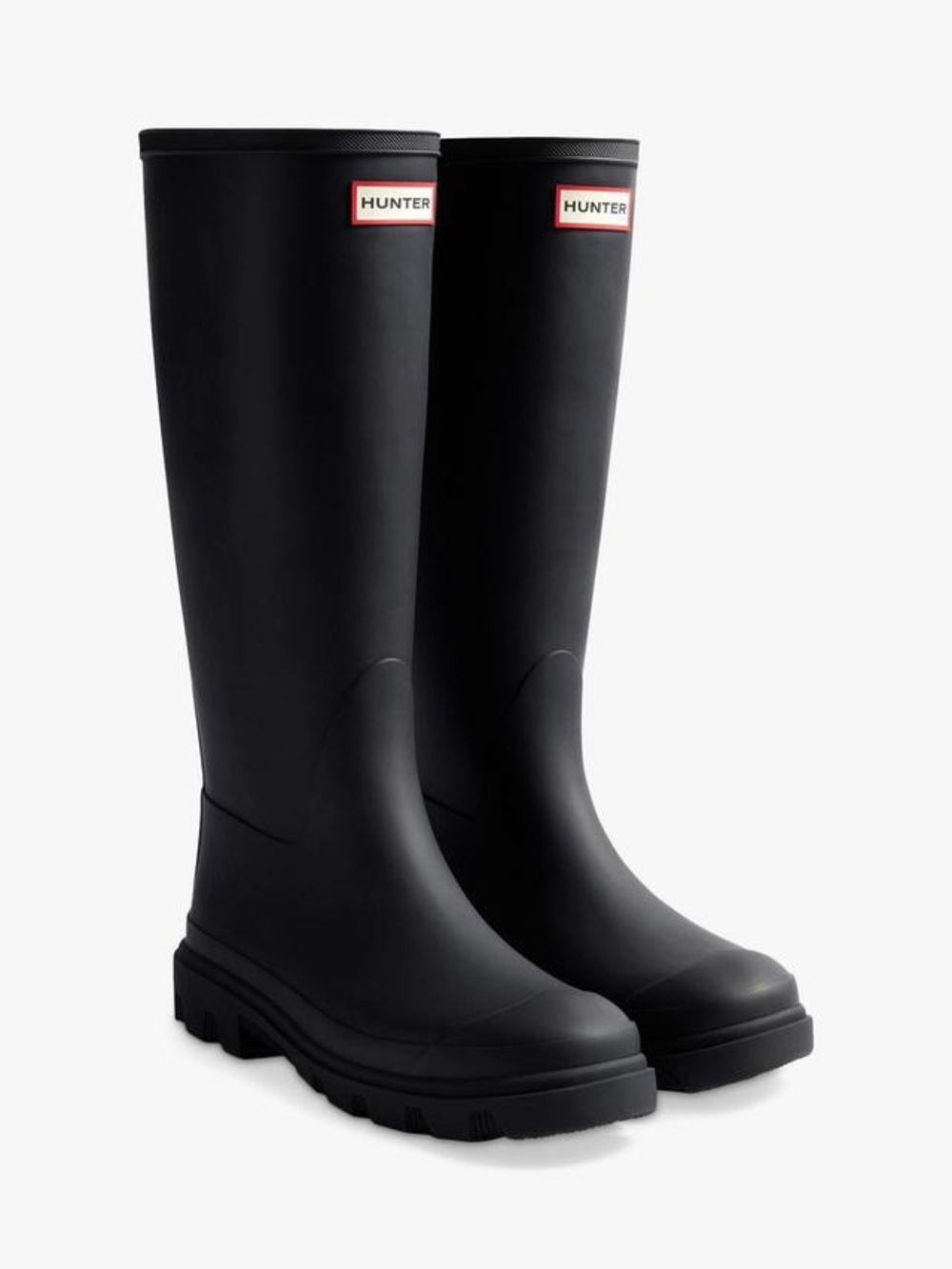 Hunter Downpour Tall Wellington Boots, Black